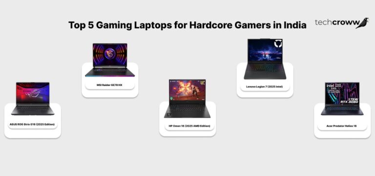 Top 5 Gaming Laptops for Hardcore Gamers in India (2025)